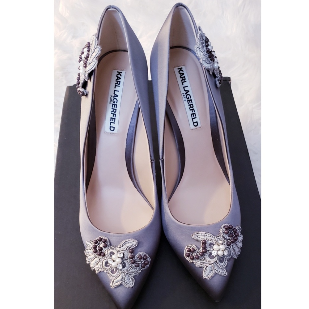 Karl Lagerfeld Embellished Pumps (Brand new)